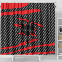 Albania Beast Shower Curtain Ripped Flag Graphic - Wonder Print Shop