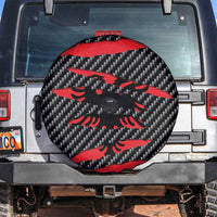 Albania Beast Spare Tire Cover Ripped Flag Graphic - Wonder Print Shop