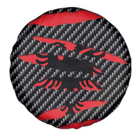 Albania Beast Spare Tire Cover Ripped Flag Graphic - Wonder Print Shop