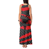 Albania Beast Tank Maxi Dress Ripped Flag Graphic - Wonder Print Shop