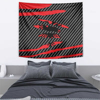 Albania Beast Tapestry Ripped Flag Graphic - Wonder Print Shop