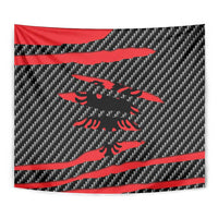 Albania Beast Tapestry Ripped Flag Graphic - Wonder Print Shop