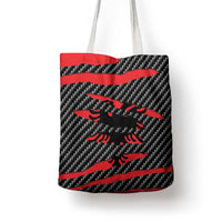 Albania Beast Tote Bag Ripped Flag Graphic - Wonder Print Shop