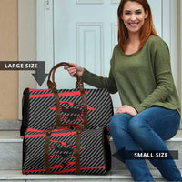 Albania Beast Travel Bag Ripped Flag Graphic - Wonder Print Shop