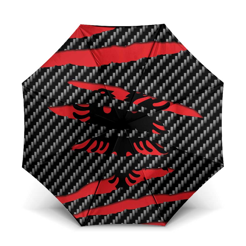 Albania Beast Umbrella Ripped Flag Graphic - Wonder Print Shop