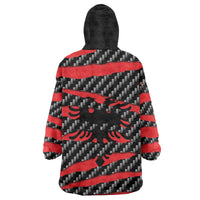 Albania Beast Wearable Blanket Hoodie Ripped Flag Graphic - Wonder Print Shop