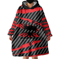 Albania Beast Wearable Blanket Hoodie Ripped Flag Graphic - Wonder Print Shop