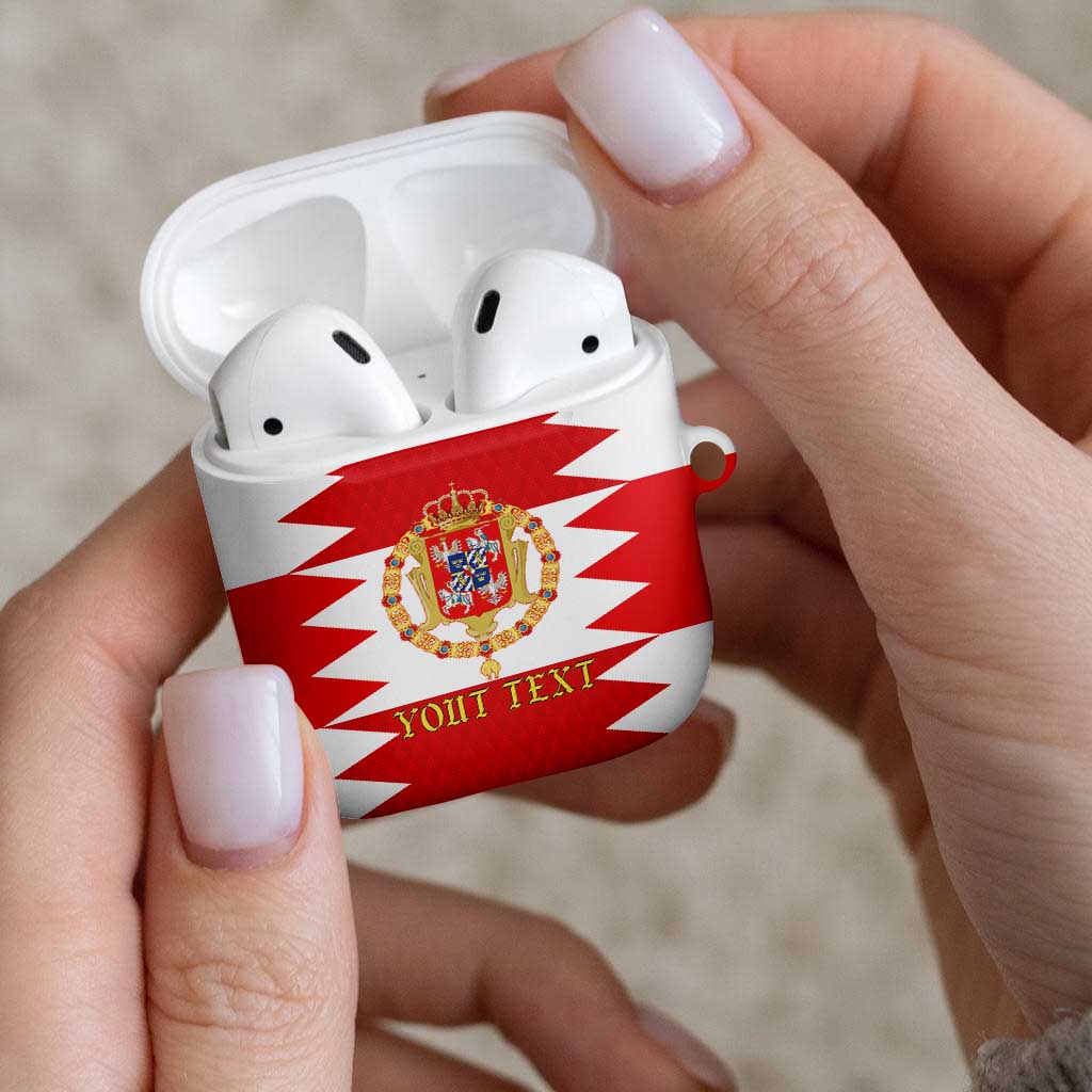 Personalized Polish-Lithuanian Commonwealth AirPods Case Royal Coat Of Arms Style