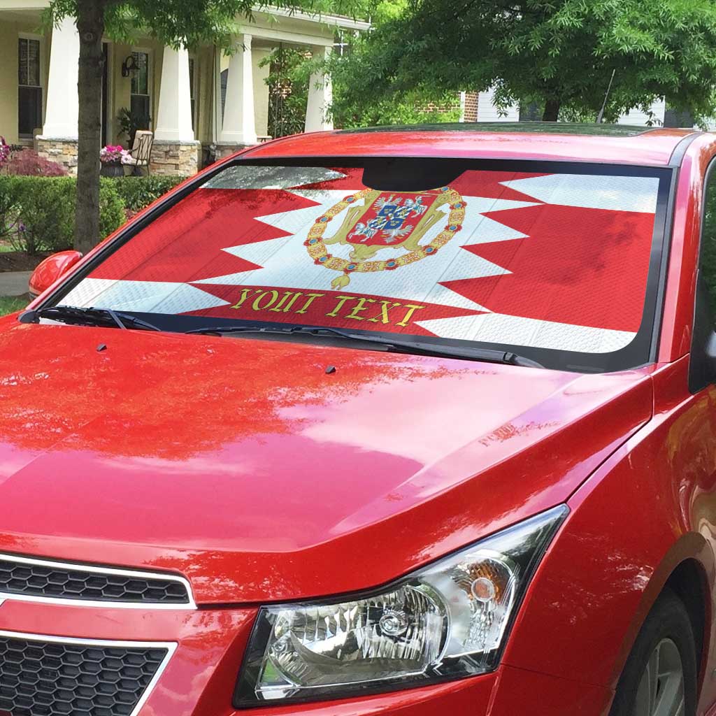 Personalized Polish-Lithuanian Commonwealth Auto Sun Shade Royal Coat Of Arms Style