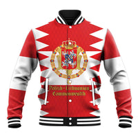 Personalized Polish-Lithuanian Commonwealth Baseball Jacket Royal Coat Of Arms Style