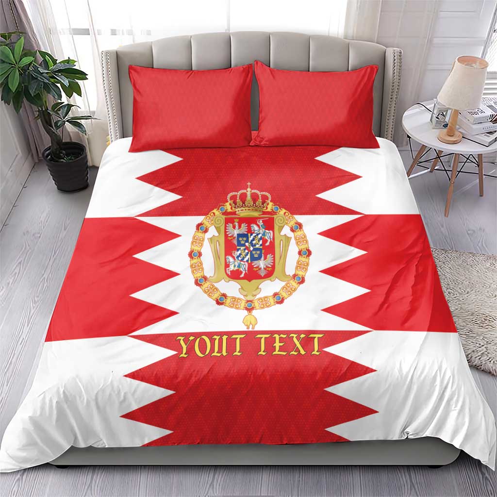 Personalized Polish-Lithuanian Commonwealth Bedding Set Royal Coat Of Arms Style
