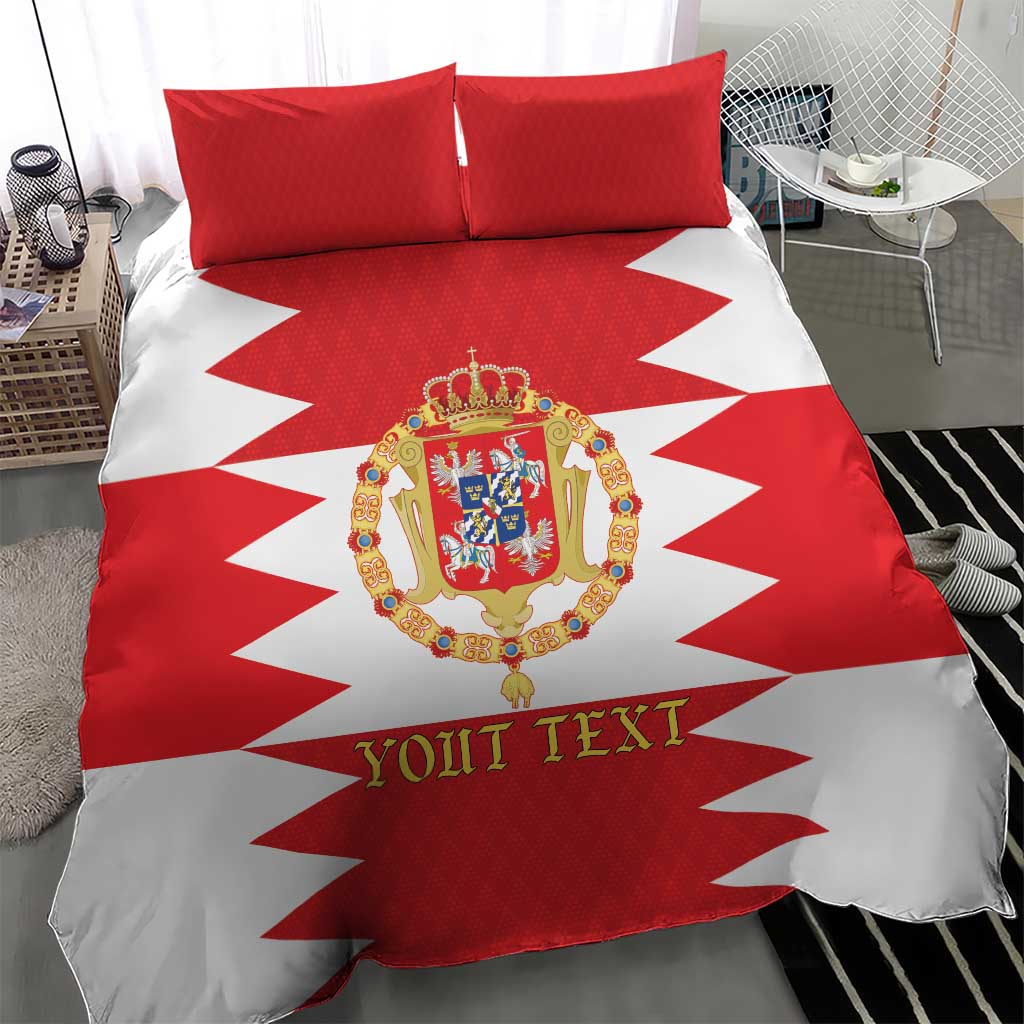 Personalized Polish-Lithuanian Commonwealth Bedding Set Royal Coat Of Arms Style