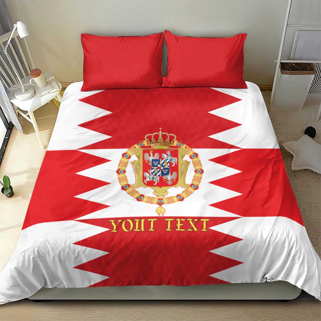 Personalized Polish-Lithuanian Commonwealth Bedding Set Royal Coat Of Arms Style