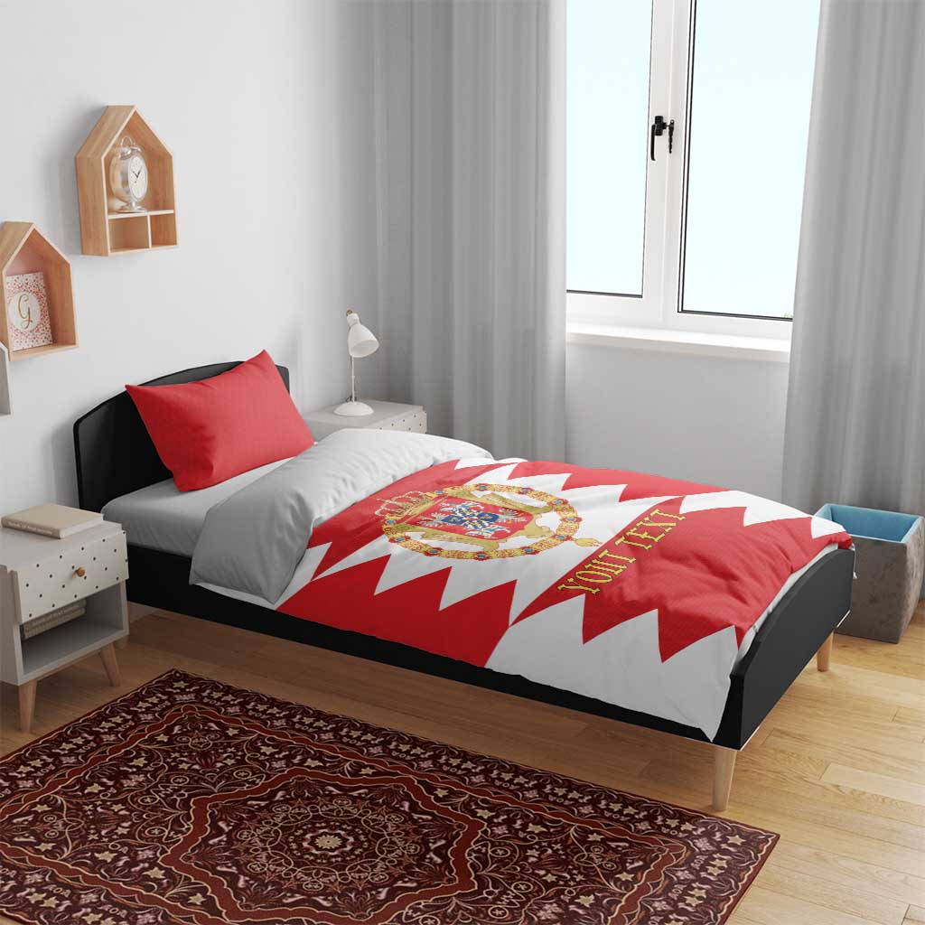 Personalized Polish-Lithuanian Commonwealth Bedding Set Royal Coat Of Arms Style