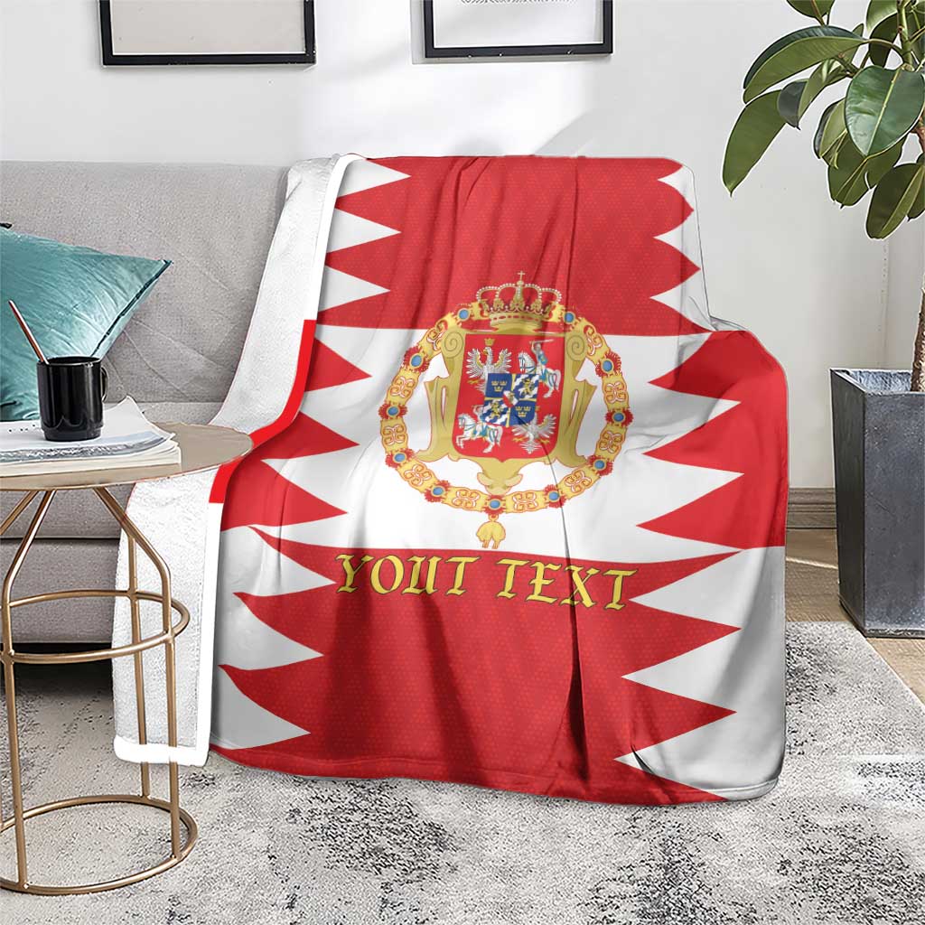 Personalized Polish-Lithuanian Commonwealth Blanket Royal Coat Of Arms Style