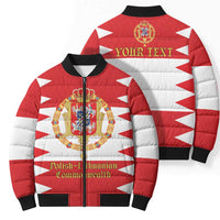 Personalized Polish-Lithuanian Commonwealth Bomber Puffer Jacket Royal Coat Of Arms Style