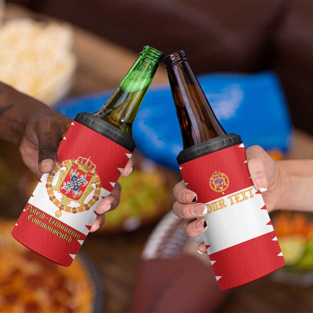 Personalized Polish-Lithuanian Commonwealth 4 in 1 Can Cooler Tumbler Royal Coat Of Arms Style
