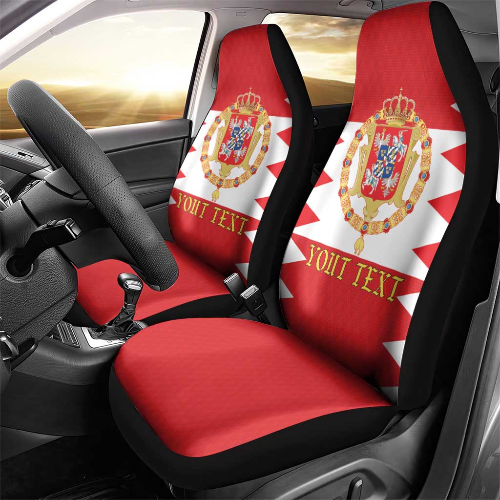 Personalized Polish-Lithuanian Commonwealth Car Seat Cover Royal Coat Of Arms Style