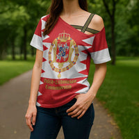 Personalized Polish-Lithuanian Commonwealth Cross Shoulder Shirt Royal Coat Of Arms Style