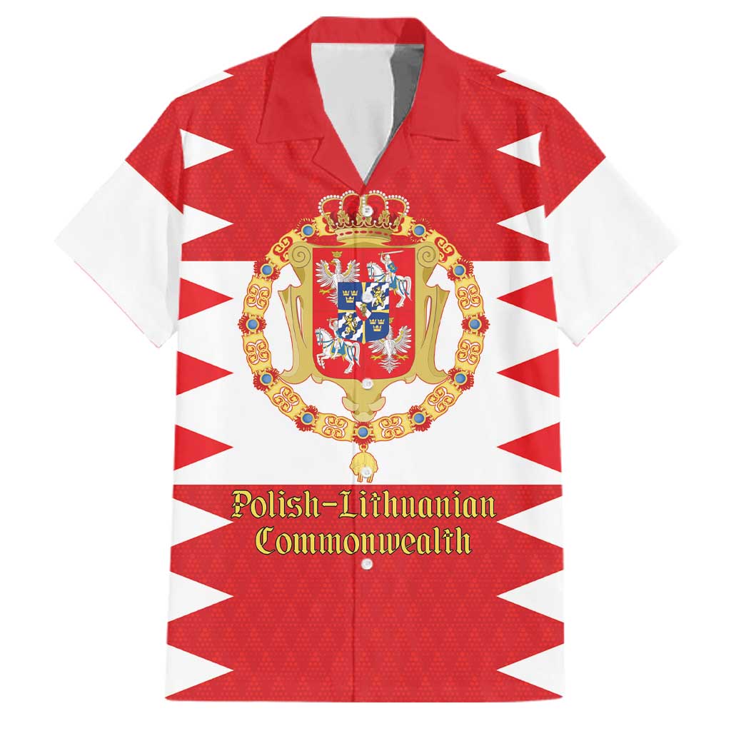 Personalized Polish-Lithuanian Commonwealth Family Matching Long Sleeve Bodycon Dress and Hawaiian Shirt Royal Coat Of Arms Style