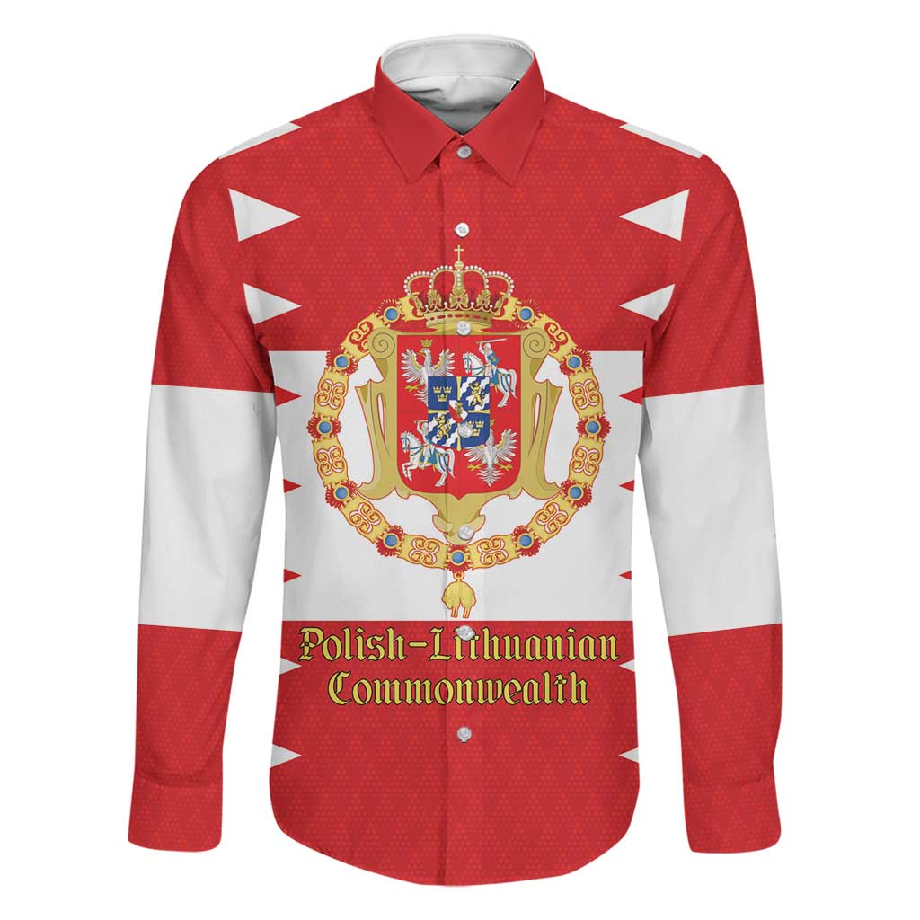Personalized Polish-Lithuanian Commonwealth Family Matching Long Sleeve Bodycon Dress and Hawaiian Shirt Royal Coat Of Arms Style