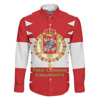 Personalized Polish-Lithuanian Commonwealth Family Matching Long Sleeve Bodycon Dress and Hawaiian Shirt Royal Coat Of Arms Style