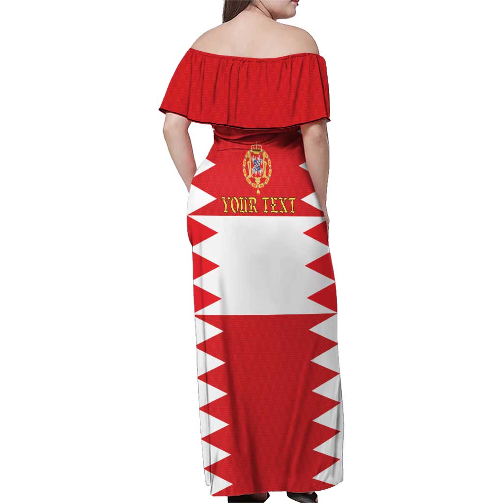 Personalized Polish-Lithuanian Commonwealth Family Matching Off Shoulder Maxi Dress and Hawaiian Shirt Royal Coat Of Arms Style