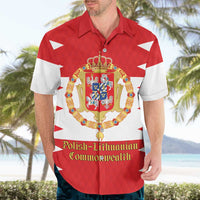 Personalized Polish-Lithuanian Commonwealth Hawaiian Shirt Royal Coat Of Arms Style