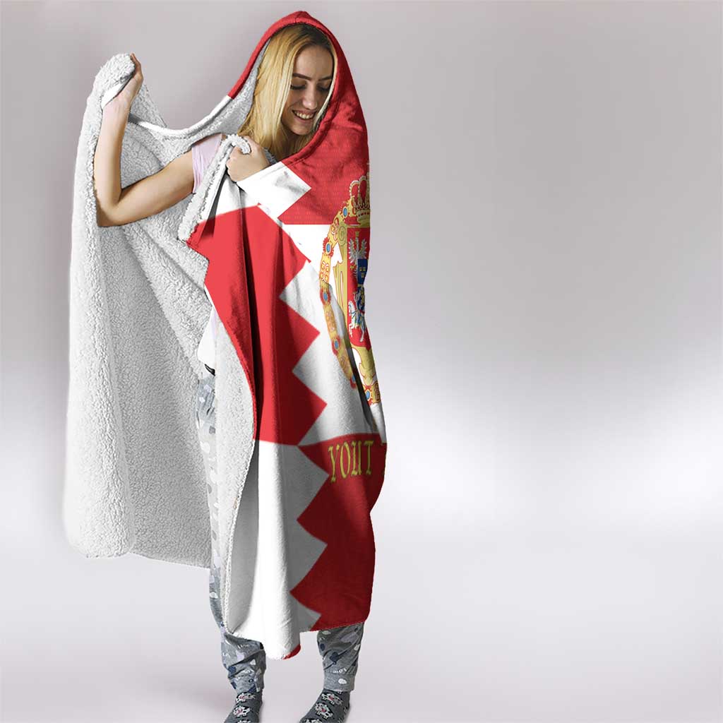 Personalized Polish-Lithuanian Commonwealth Hooded Blanket Royal Coat Of Arms Style