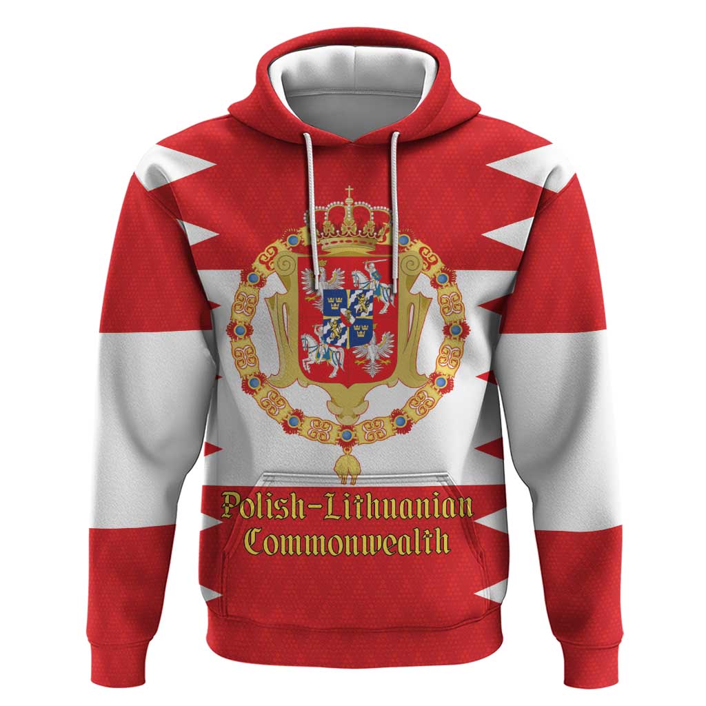 Personalized Polish-Lithuanian Commonwealth Hoodie Royal Coat Of Arms Style