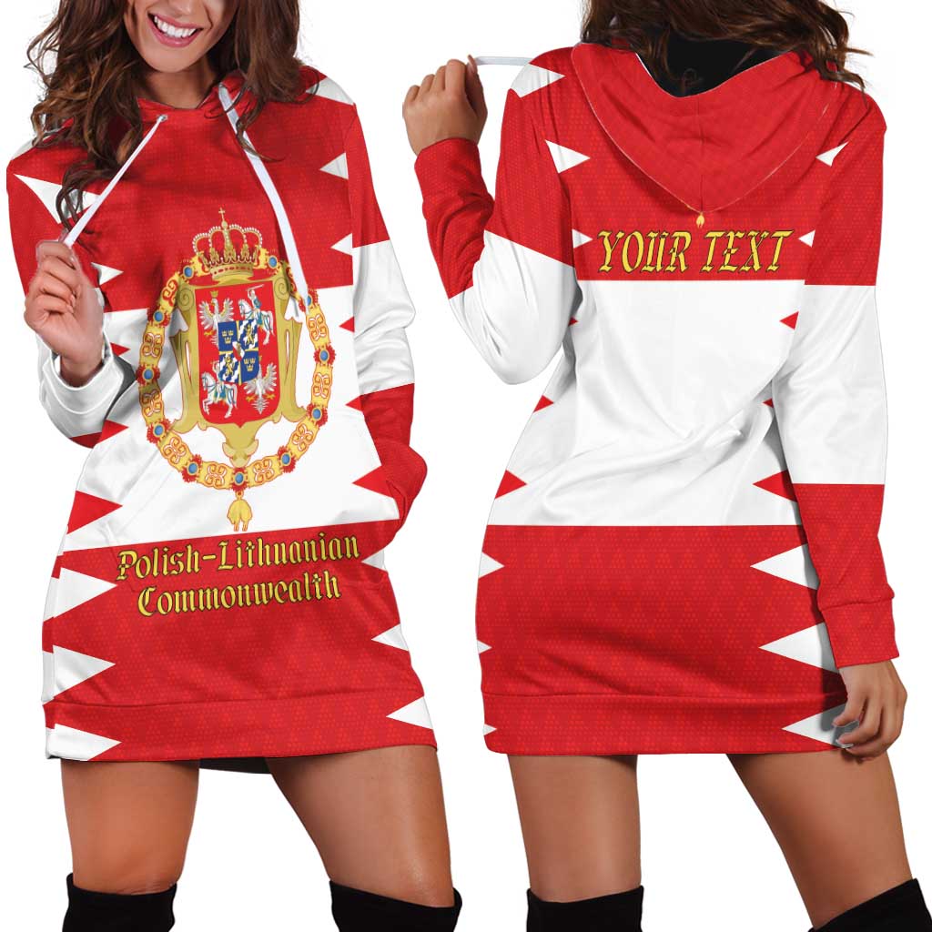 Personalized Polish-Lithuanian Commonwealth Hoodie Dress Royal Coat Of Arms Style
