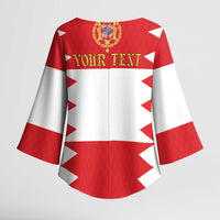 Personalized Polish-Lithuanian Commonwealth Kimono Sleeve Blouse Royal Coat Of Arms Style