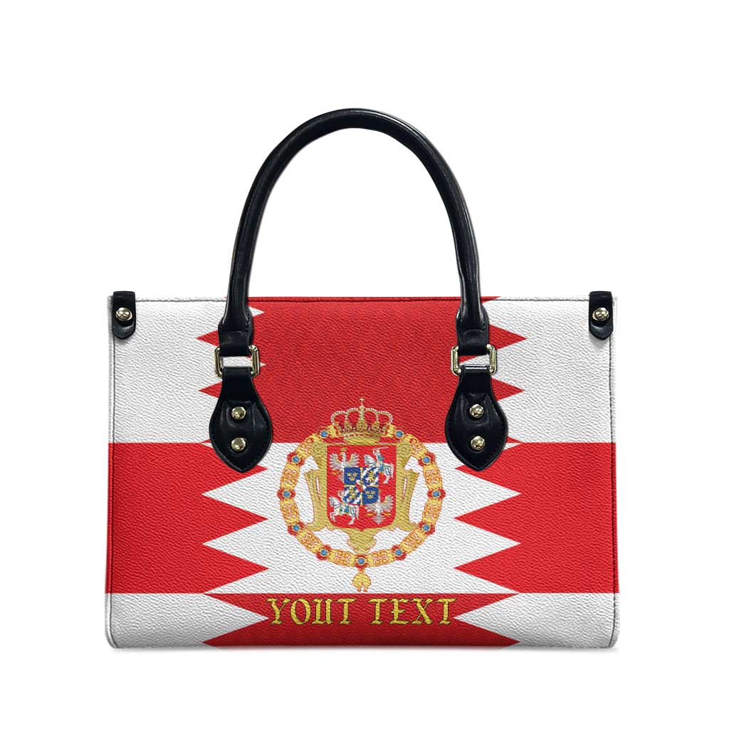 Personalized Polish-Lithuanian Commonwealth Leather Bag Royal Coat Of Arms Style