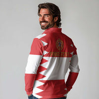 Personalized Polish-Lithuanian Commonwealth Long Sleeve Polo Shirt Royal Coat Of Arms Style