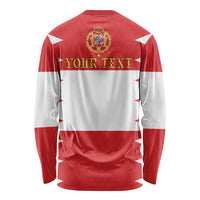 Personalized Polish-Lithuanian Commonwealth Long Sleeve Shirt Royal Coat Of Arms Style