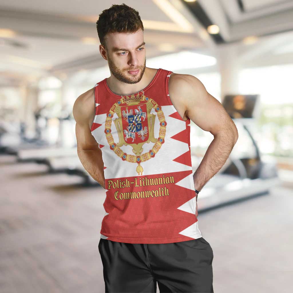 Personalized Polish-Lithuanian Commonwealth Men Tank Top Royal Coat Of Arms Style