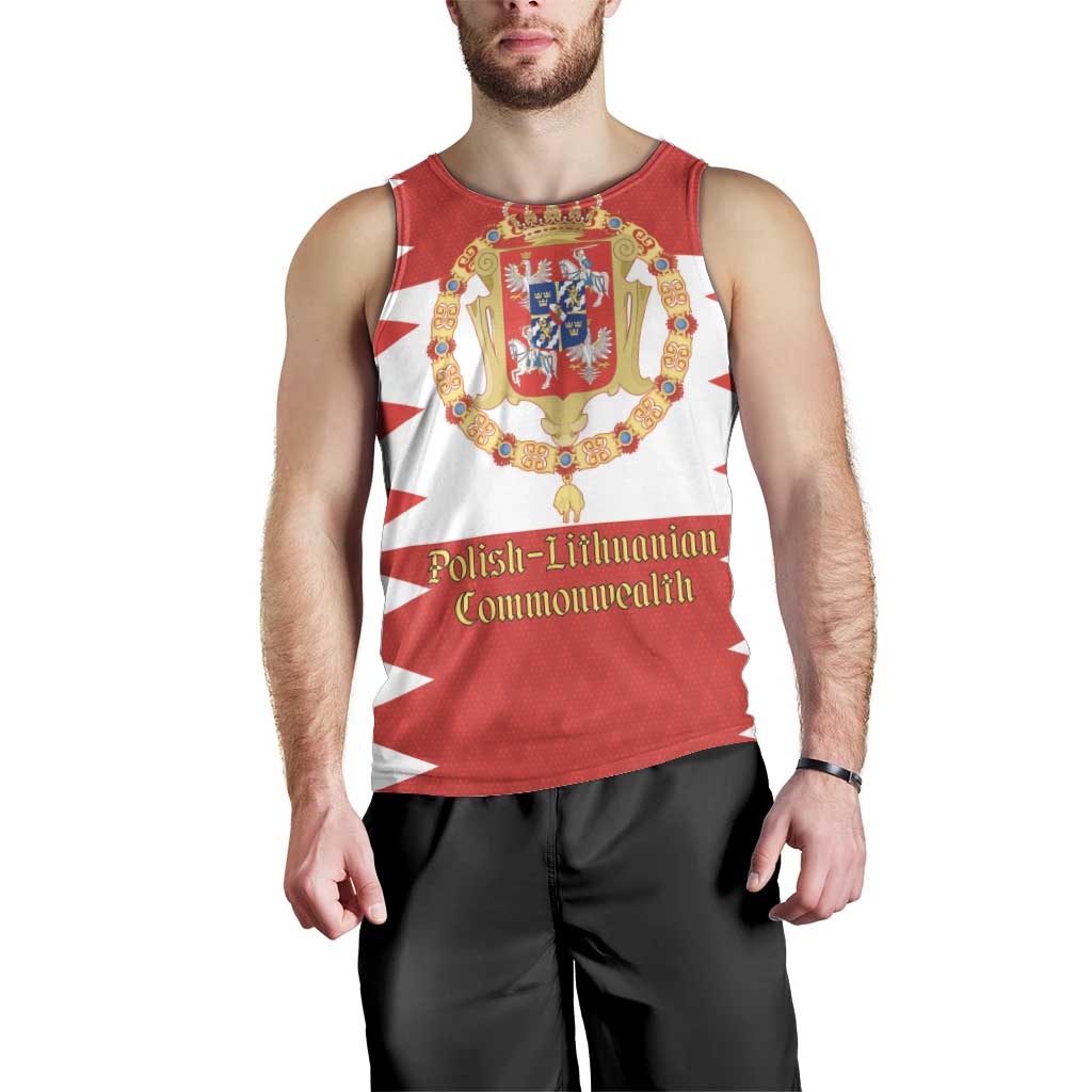 Personalized Polish-Lithuanian Commonwealth Men Tank Top Royal Coat Of Arms Style
