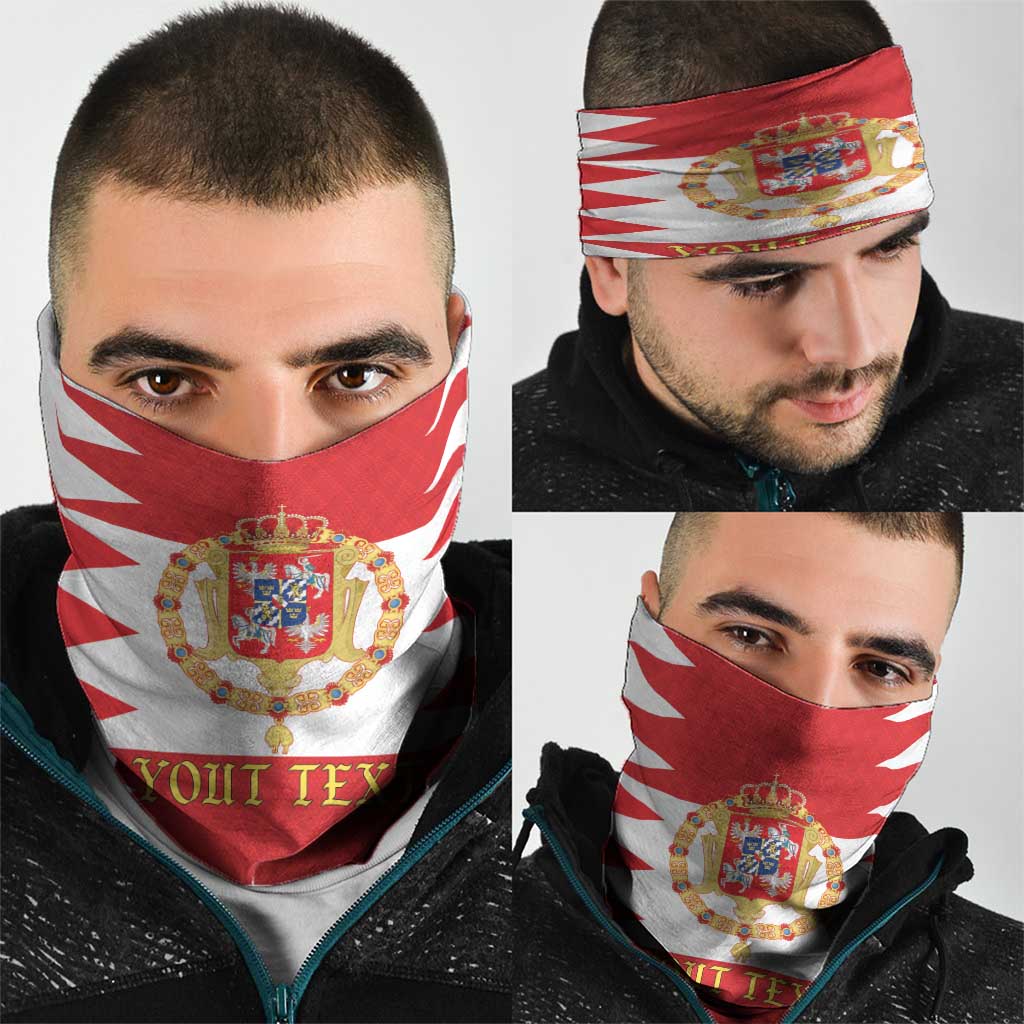 Personalized Polish-Lithuanian Commonwealth Neck Gaiter Royal Coat Of Arms Style
