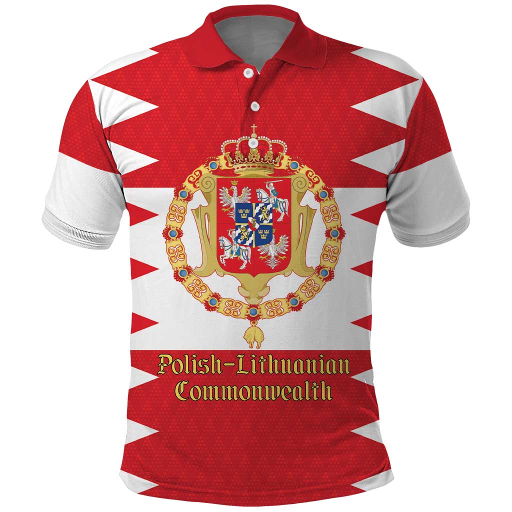 Personalized Polish-Lithuanian Commonwealth Polo Shirt Royal Coat Of Arms Style