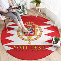 Personalized Polish-Lithuanian Commonwealth Round Carpet Royal Coat Of Arms Style