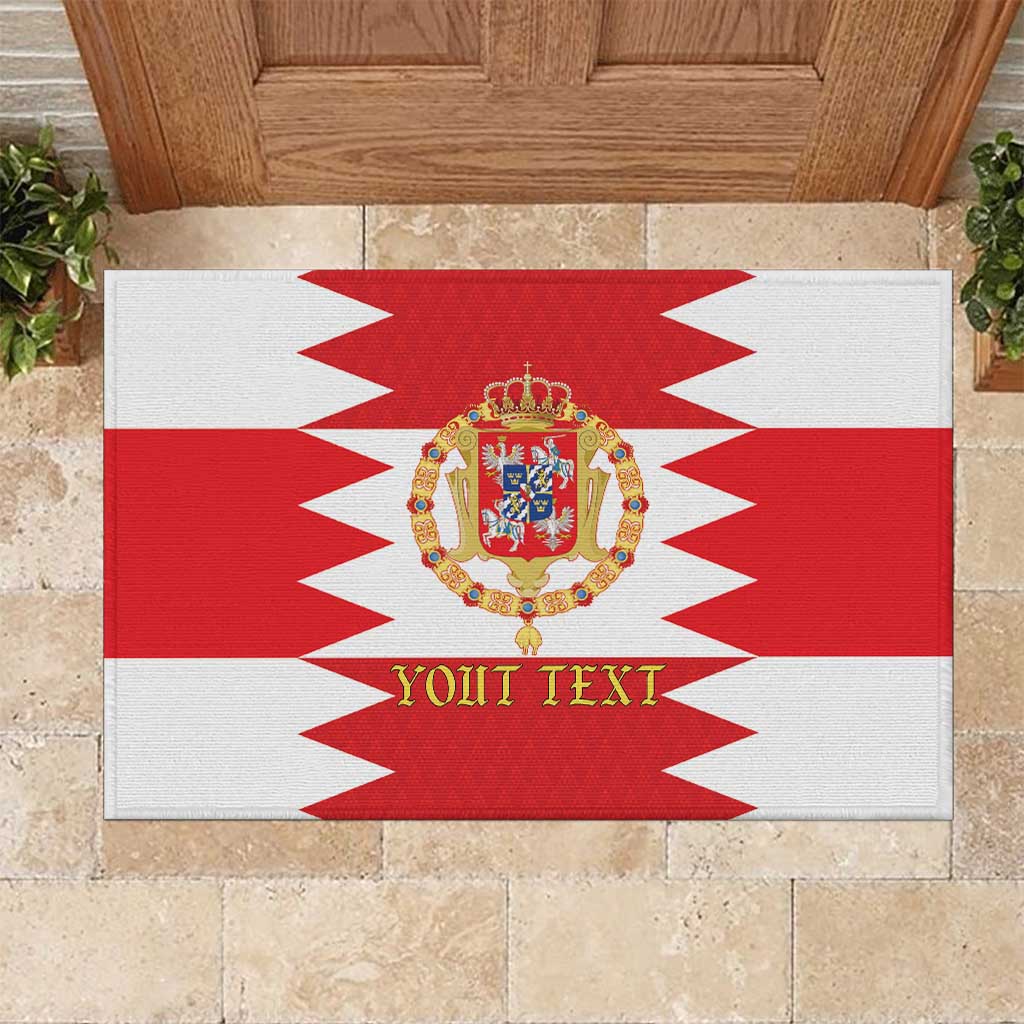 Personalized Polish-Lithuanian Commonwealth Rubber Doormat Royal Coat Of Arms Style