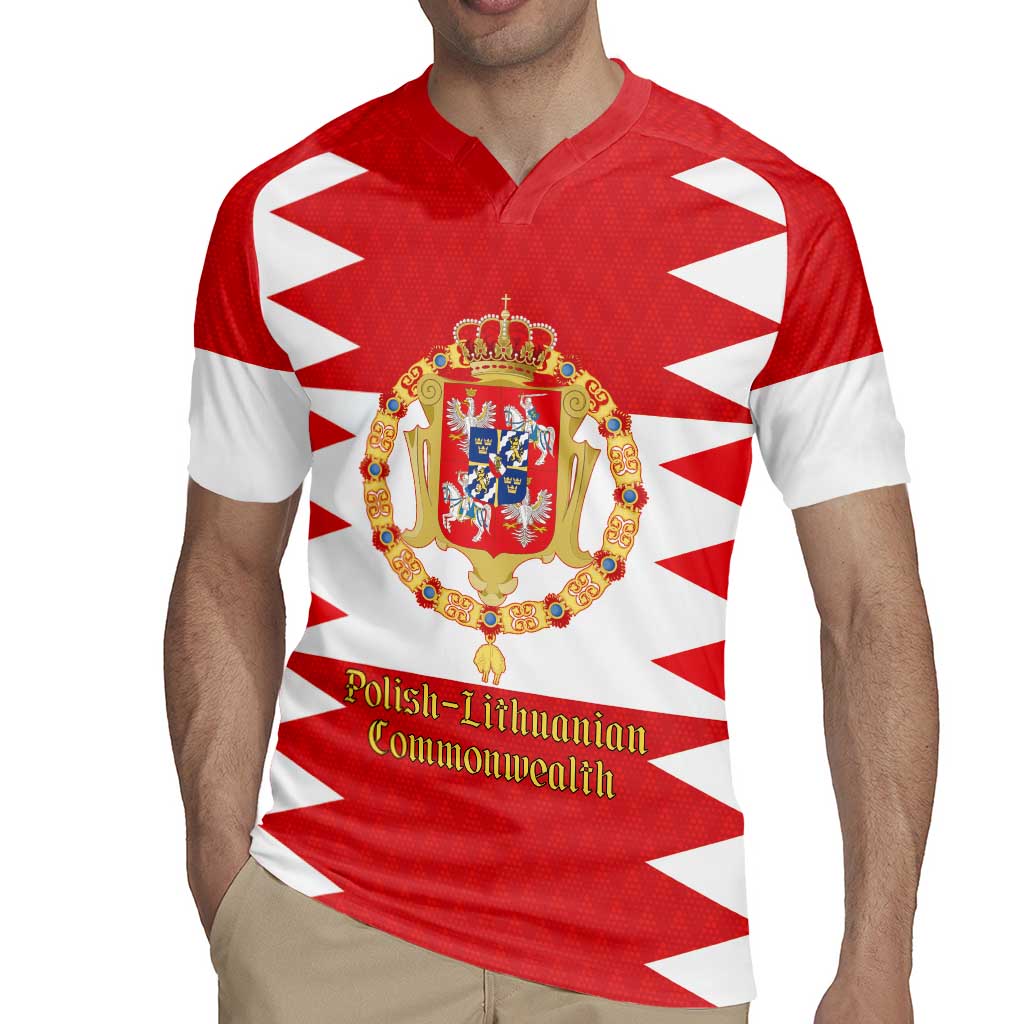 Personalized Polish-Lithuanian Commonwealth Rugby Jersey Royal Coat Of Arms Style