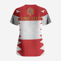 Personalized Polish-Lithuanian Commonwealth Scrub Top Royal Coat Of Arms Style