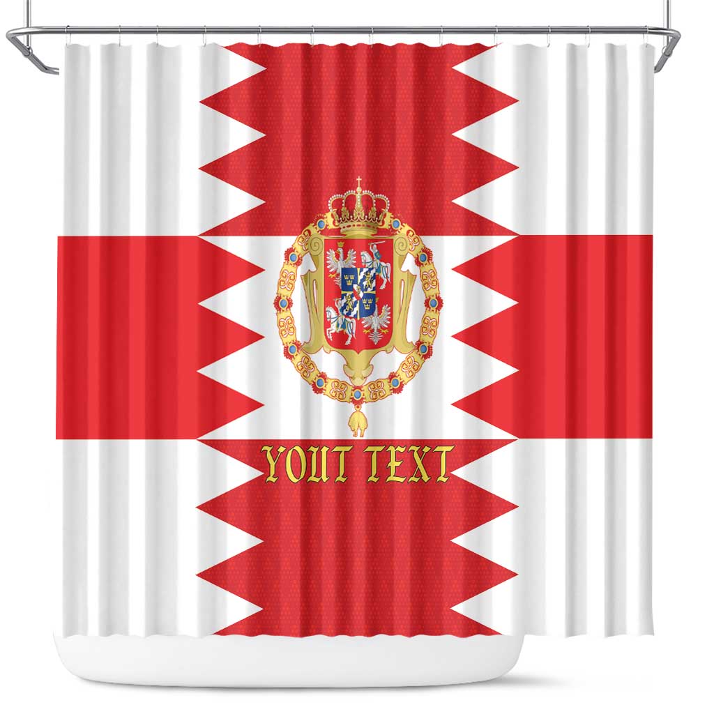 Personalized Polish-Lithuanian Commonwealth Shower Curtain Royal Coat Of Arms Style