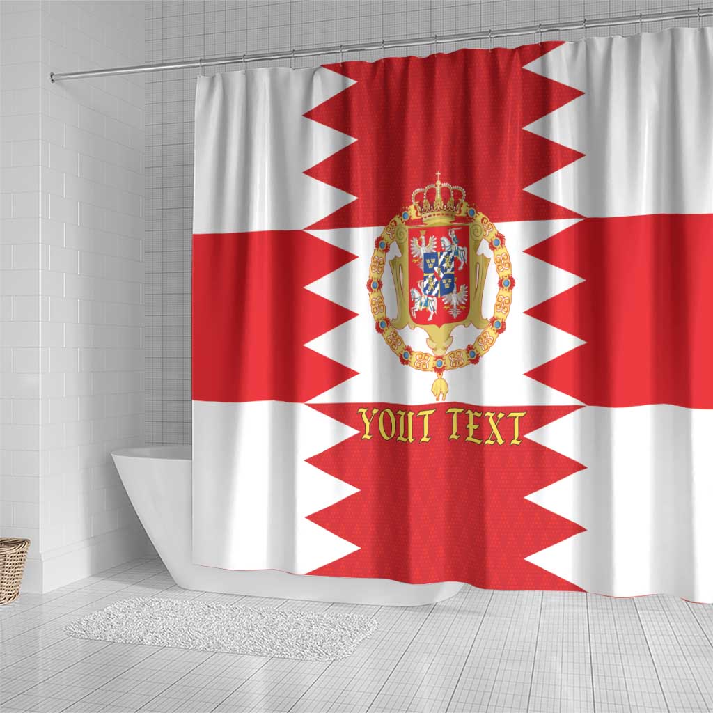 Personalized Polish-Lithuanian Commonwealth Shower Curtain Royal Coat Of Arms Style