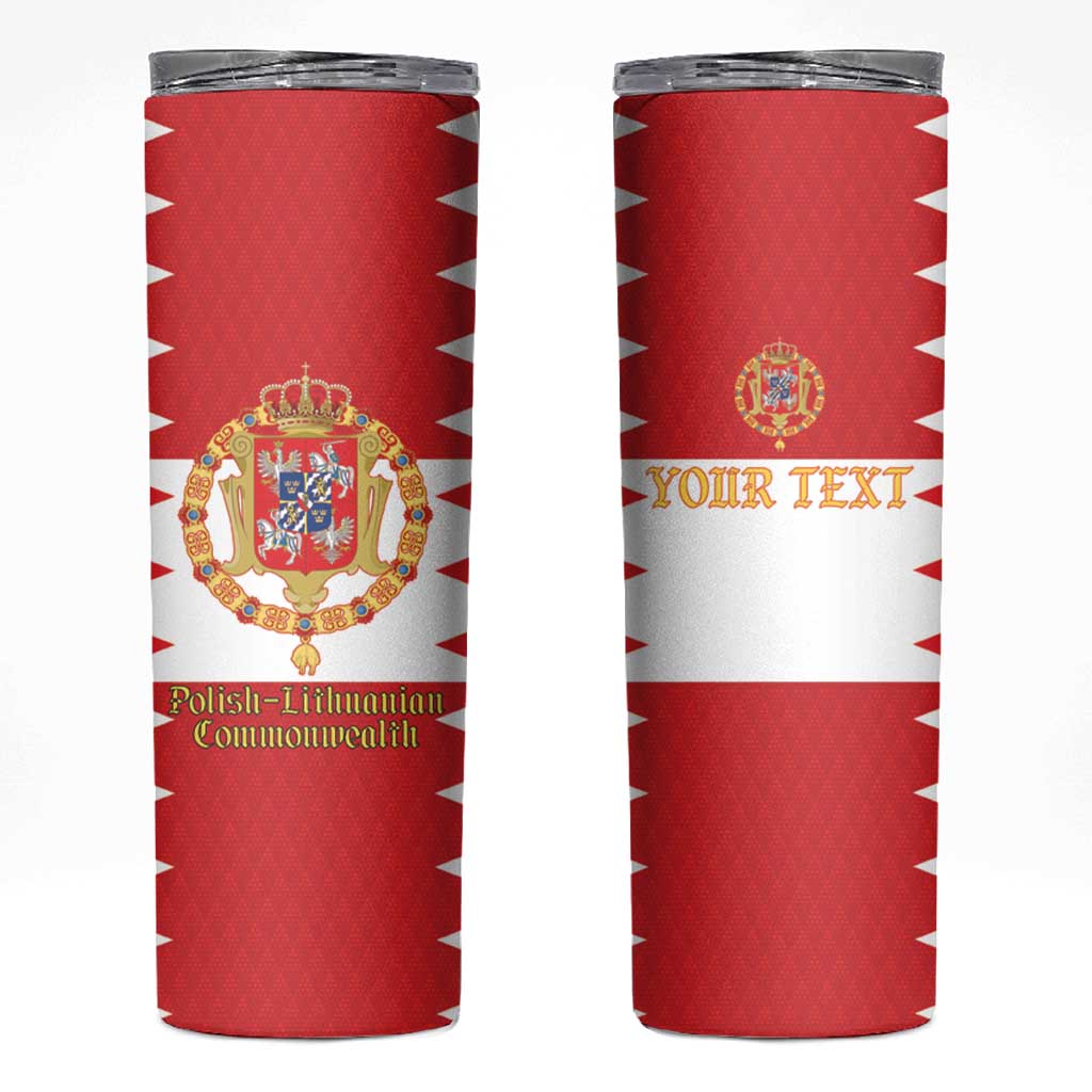Personalized Polish-Lithuanian Commonwealth Skinny Tumbler Royal Coat Of Arms Style