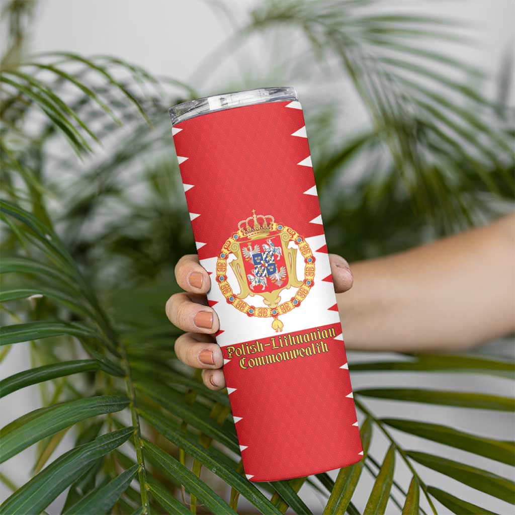Personalized Polish-Lithuanian Commonwealth Skinny Tumbler Royal Coat Of Arms Style