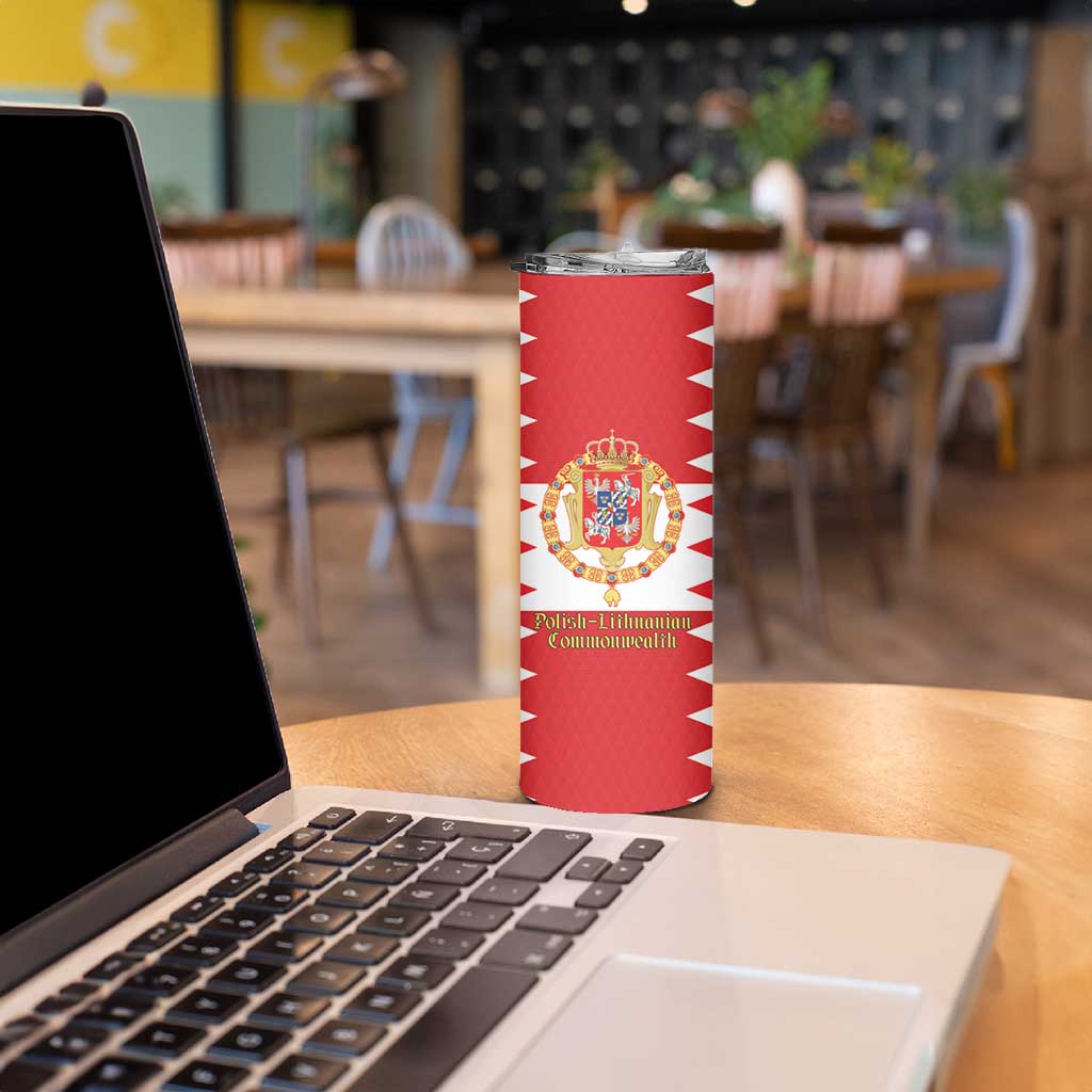 Personalized Polish-Lithuanian Commonwealth Skinny Tumbler Royal Coat Of Arms Style