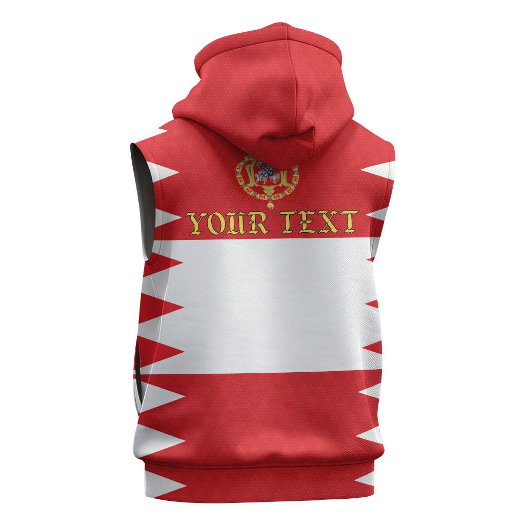 Personalized Polish-Lithuanian Commonwealth Sleeveless Hoodie Royal Coat Of Arms Style