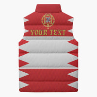 Personalized Polish-Lithuanian Commonwealth Sleeveless Puffer Jacket Royal Coat Of Arms Style